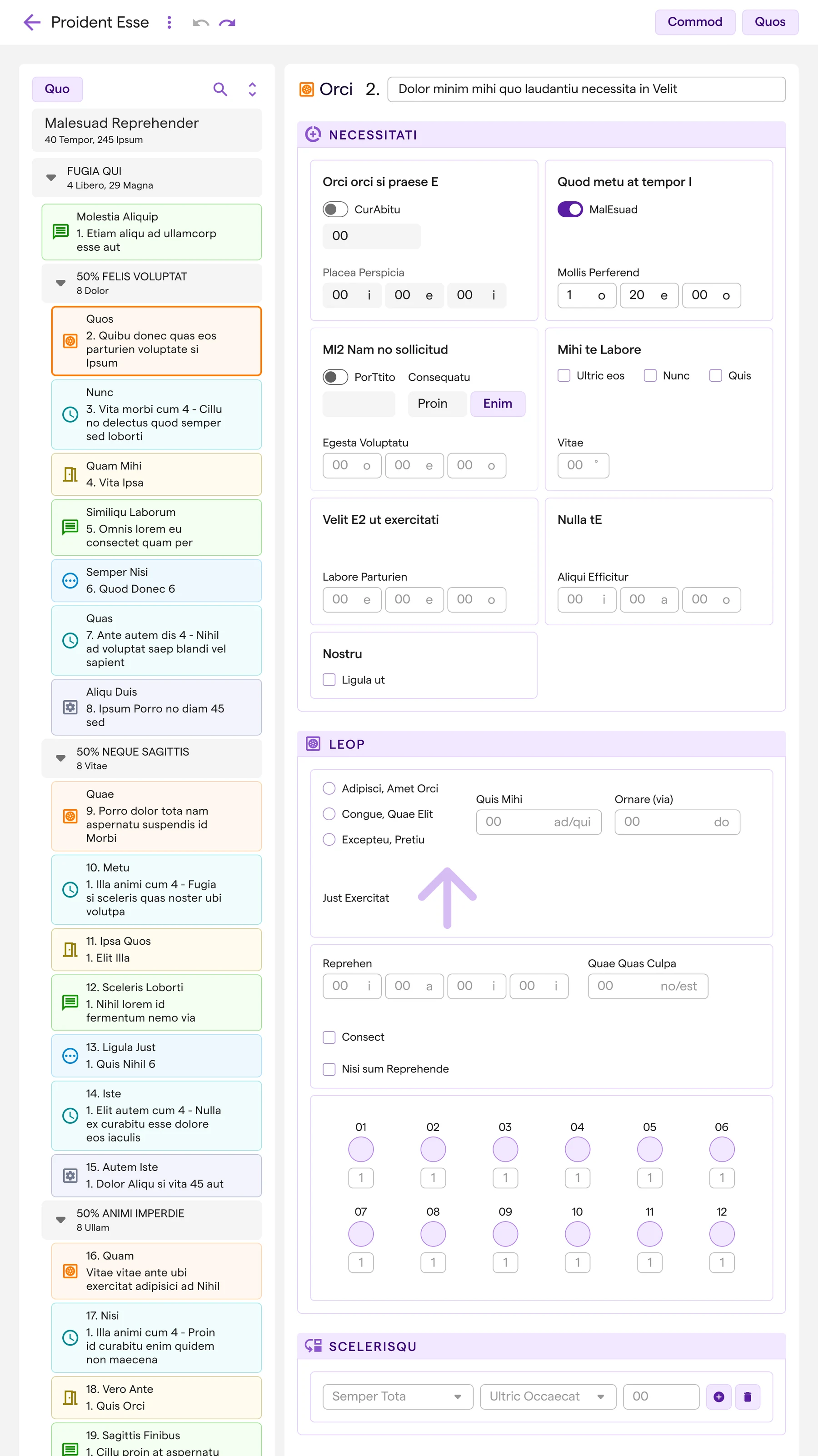 Editing a protocol on the instrument: the step list beside the selected step's settings.